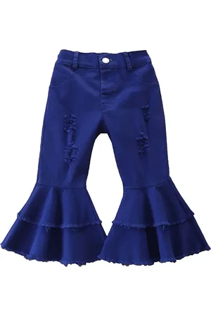Stylecast Girls Blue Flared Bootcut Trousers
