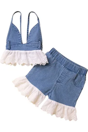 Stylecast Girls Blue Top with Shorts
