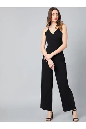 ATHENA Women Black Solid Basic Jumpsuit