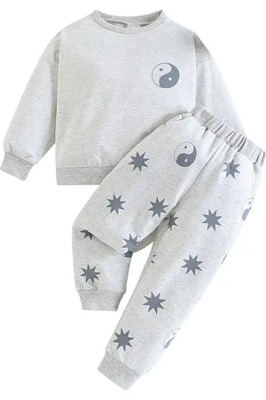 Stylecast Boys Grey Printed Top with Pyjamas