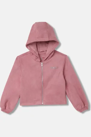 Elle Girls Hooded Front-Open Sweatshirt