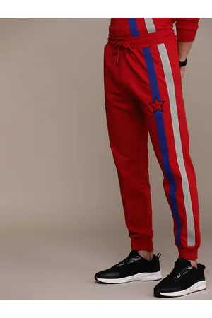 FORCE IX Men Relaxed Fit Pure Cotton Joggers