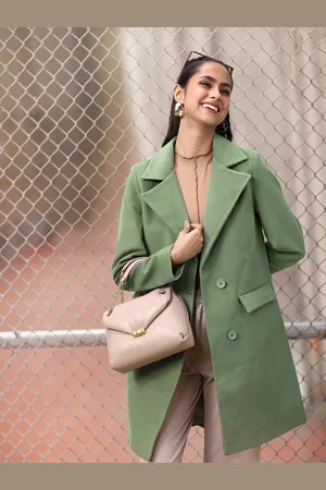 DressBerry Notched Lapel Collar Trench Coat