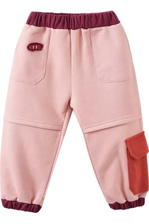 Stylecast Girls Pink Mid Rise Joggers