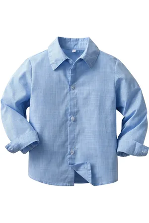 Stylecast Boys Blue Micro Checked Casual Shirt