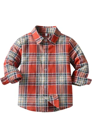 Stylecast Infant Boys Red Tartan Checked Casual Shirt