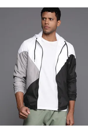 HRX Colourblocked Hooded Tailored Jacket