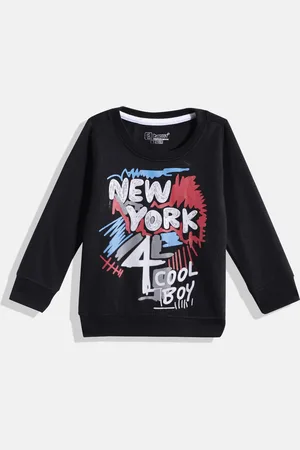 Eteenz Boys Premium Cotton Typography Printed Sweatshirt