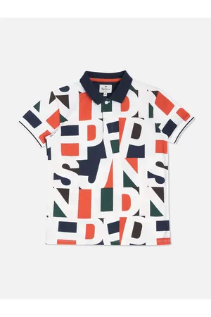 Pepe Jeans Boys Typography Printed Polo Collar Pure Cotton T-Shirt