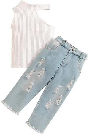 Stylecast Girls White Top With Trousers