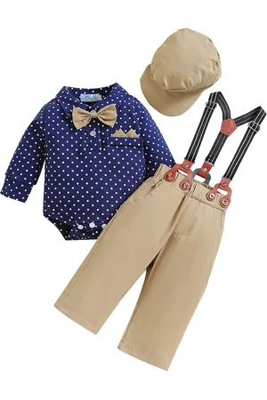 Stylecast Boys Navy Blue Printed Shirt with Trousers