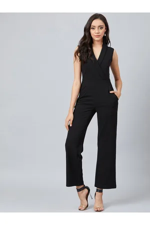 ATHENA Women Black Solid Basic Jumpsuit
