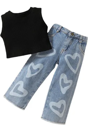 Stylecast Girls Black Top with Jeans