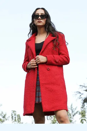 Campus Double Breasted Notched Lapel Overcoat