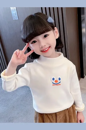 Stylecast Girls White Cotton Pullover Sweatshirt