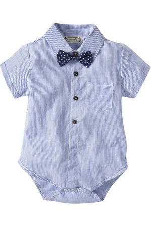 Stylecast Infant Boys Blue Striped Shirt with Trousers