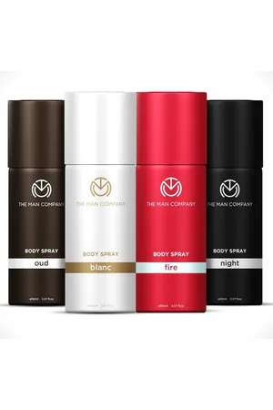 THE MAN COMPANY Blanc-Fire-Night-Oud Set Of 4 Deodorant Body Spray - 150ml Each
