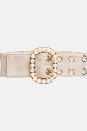 Kazo Women PU Embellished Wide Belt