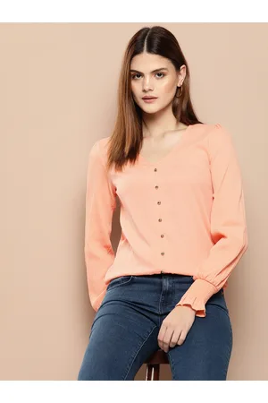 Chemistry Bishop Sleeves Shirt Style Top