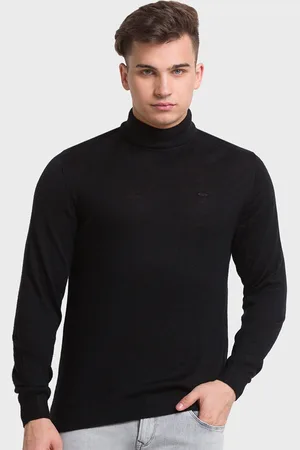 ColorPlus Men Turtle Neck Woolen Pullover