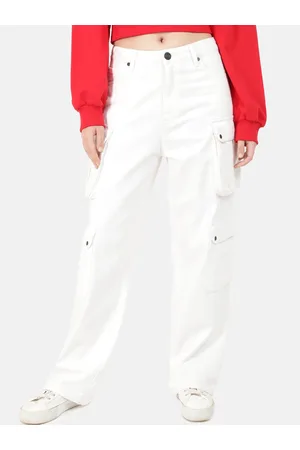 Bene Kleed Women Relaxed Fit High-Rise Clean Look Pure Cotton Jeans