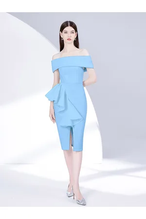 JC Collection Off Shoulder Sheath Dress