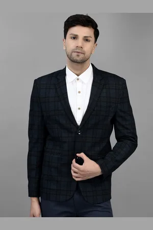 Canary London Checked Single Breasted Slim Fit Blazer