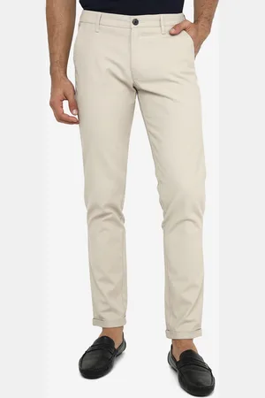 Greenfibre Men Slim Fit Cotton Trousers