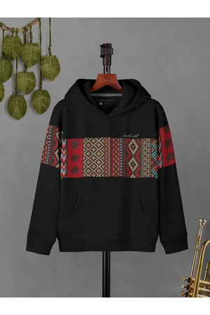 HELLCAT Boys Tribal Printed Hooded Pullover