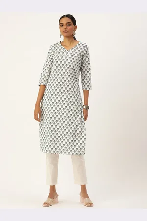 Amukti Women Ethnic Motifs Printed Straight Kurta