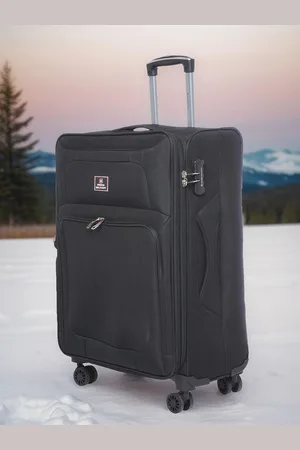 Swiss Military Titanium Soft Sided Medium Trolley Suitcase