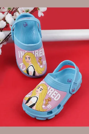 Kidsville Girls Barbie Printed Rubber Clogs