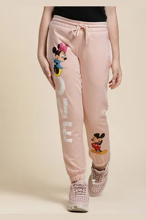 Kidsville Girls Mickey & Friends Printed Joggers