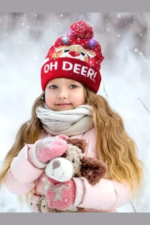 EL REGALO Graphic Printed Woollen Beanie