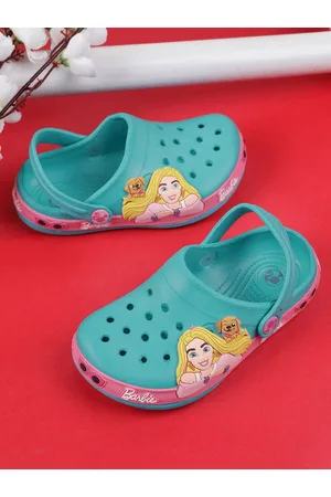Kidsville Girls Barbie Printed Rubber Clogs