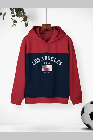 HELLCAT Girls Colourblocked Hooded Regular Fit Cotton T-Shirt