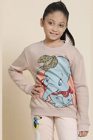 Kidsville Girls Dumbo Printed Pullover Sweatshirt
