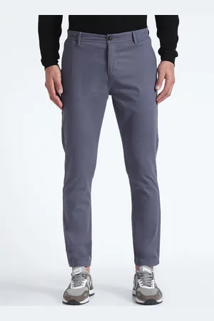 Flying Machine Men Slim Tapered Fit Mid-Rise Regular Trousers