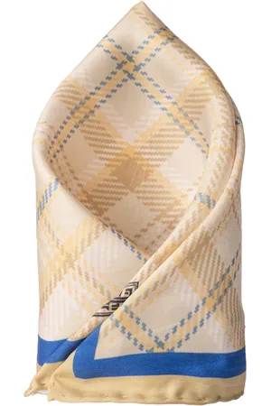 The Tie Hub Checked Pure Silk Pocket Square