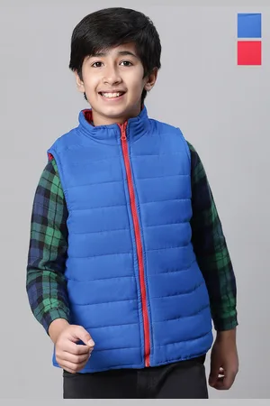Oxolloxo Boys Reversible Stand Collar Puffer Jacket