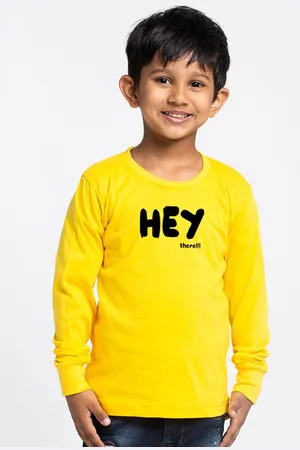 Friskers Boys Typography Printed Long Sleeves Pure Cotton T-shirt