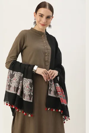 ArtEastri Ethnic Motifs Embroidered Baluchari Dupatta