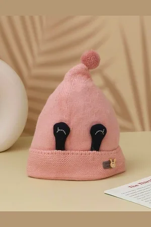 Yellow bee Girls Woollen Beanie