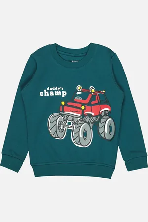 BodyCare Boys Graphic Printed Fleece Pullover Sweatshirt