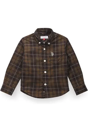 Ralph Lauren Boys Classic Tartan Checks Opaque Checked Cotton Casual Shirt