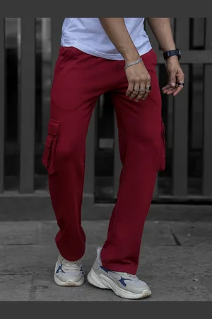 Maniac Men Cotton Straight-Fit Track Pants