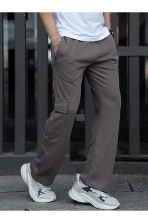 Maniac Men Straight Fit Cargo Cotton Track Pants