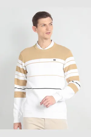 Arrow Striped Long Sleeves Pullover
