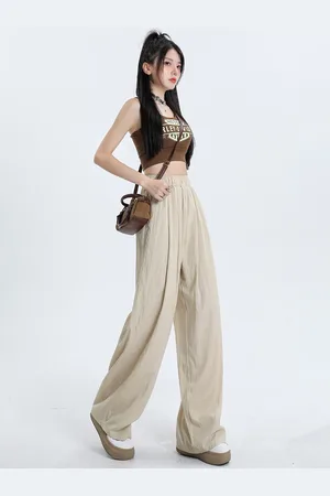 LULU & SKY Women High-Rise Parallel Trousers