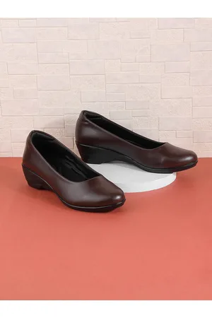 All Things Mochi Women Brown Wedge Pumps